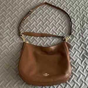 Coach Brown Leather Elle Hobo Shoulder Crossbody Bag F31399